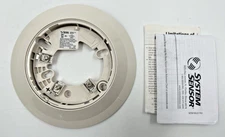 System Sensor B210LP Smoke Detector Ceiling Mount Base White