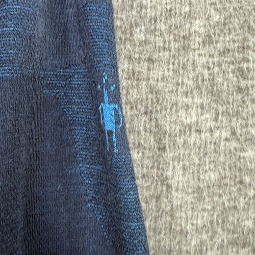 Smartwool Intraknit Thermal Merino Wool Base Layer 1/4 Zip Men's Medium Blue Top - Picture 4 of 8