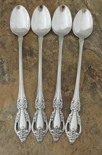 Oneida Raphael Set 4 Eisteelöffel Distinction Deluxe Edelstahl Besteck Lot M