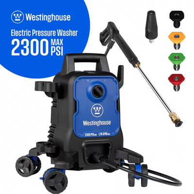 #ad 2300 PSI 1.76 GPM Cold Water Electric Powered Pressure Washer with Anti Tipping $139.97