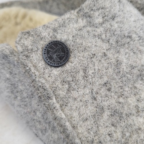 Birkenstock Lammfell Zermatt Wollfilz Clogs grau Damen 40 - Bild 4 von 21