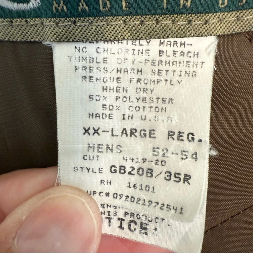 Mono babero vintage Gunflint camuflado musgoso para hombre caza acolchado XXL talla 52-54 Foto 4 de 4