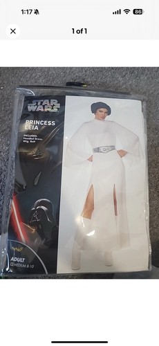 Star Wars Prinzessin Leia Halloween Kostüm, Erwachsene Medium (8-10) Geist Halloween