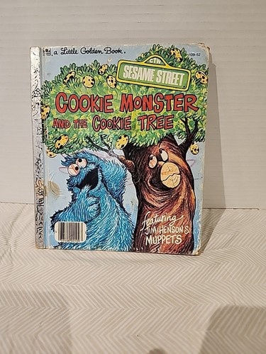 Vintage Little Golden Book Cookie Monster & the Cookie Tree