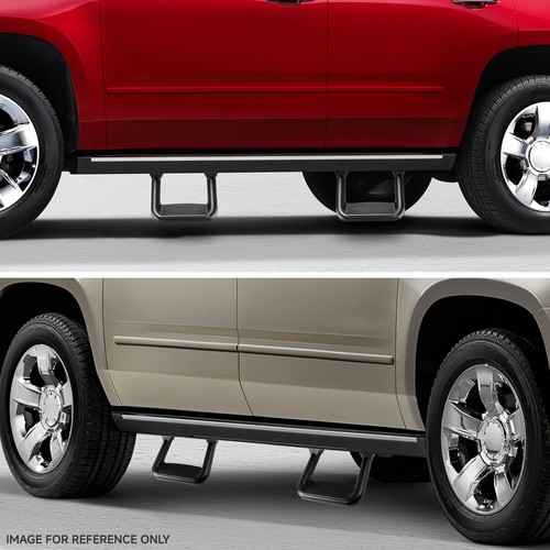 Fit Ford/Chevy/Gmc/Dodge 4X Black Powder-Coated Cast Aluminum Side Steps/Bar - Picture 5 of 7
