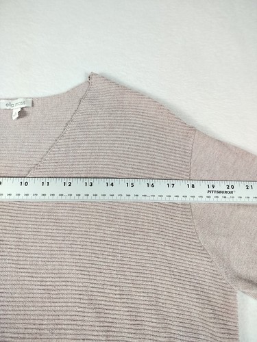 Ella Moss Sweater Women's Large Pink Minimalist Classic Simple Basic Normcore - Picture 8 of 10