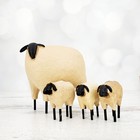 2005 Blossom Bucket Debbie Grogan Primitive Sheep Lot of 4 Resin Figurines