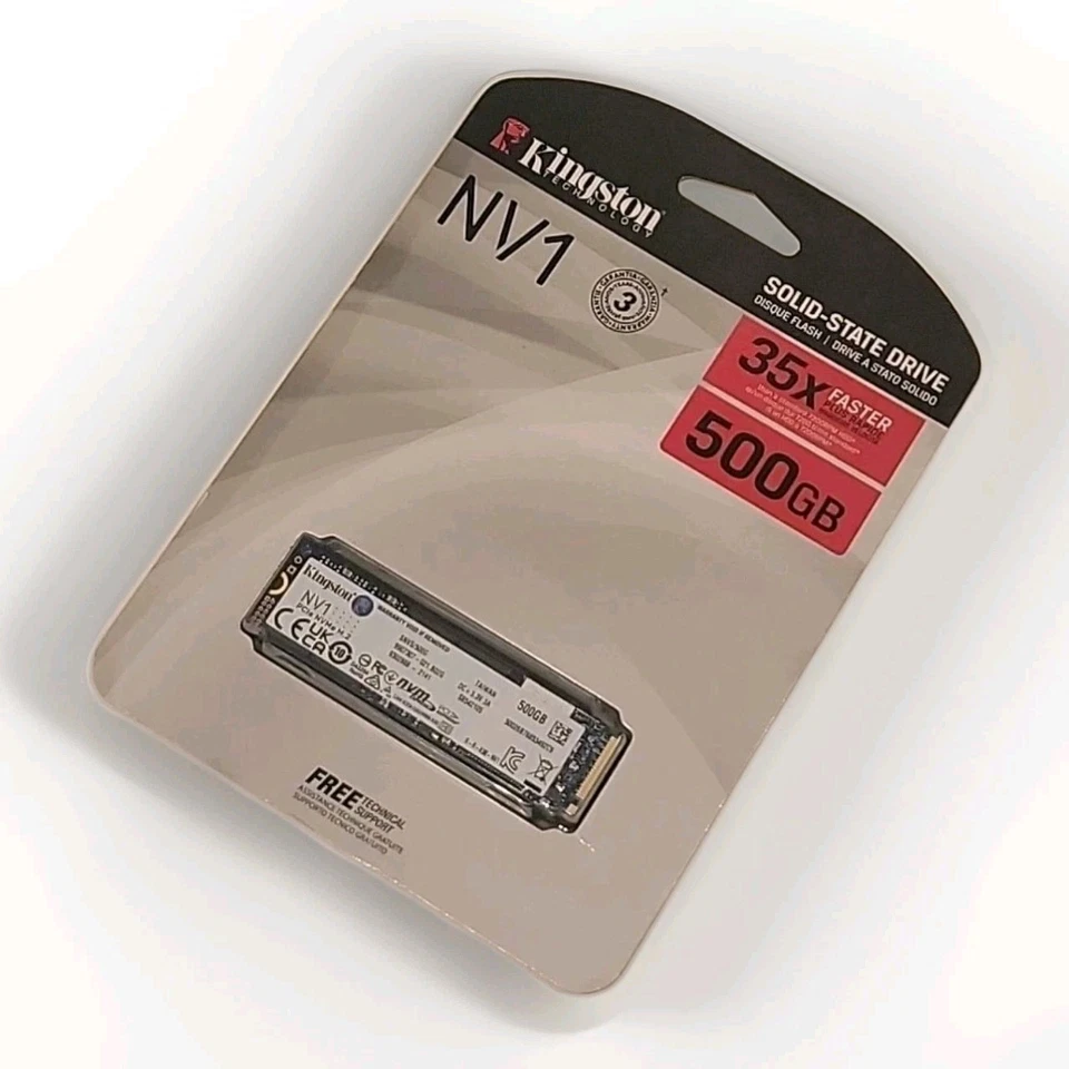 Kingston NV1 500GB PCIe NVMe M.2 Internal SSD (SNVS/500G) 12 MONTHS WARRANTY - Image 3 of 4
