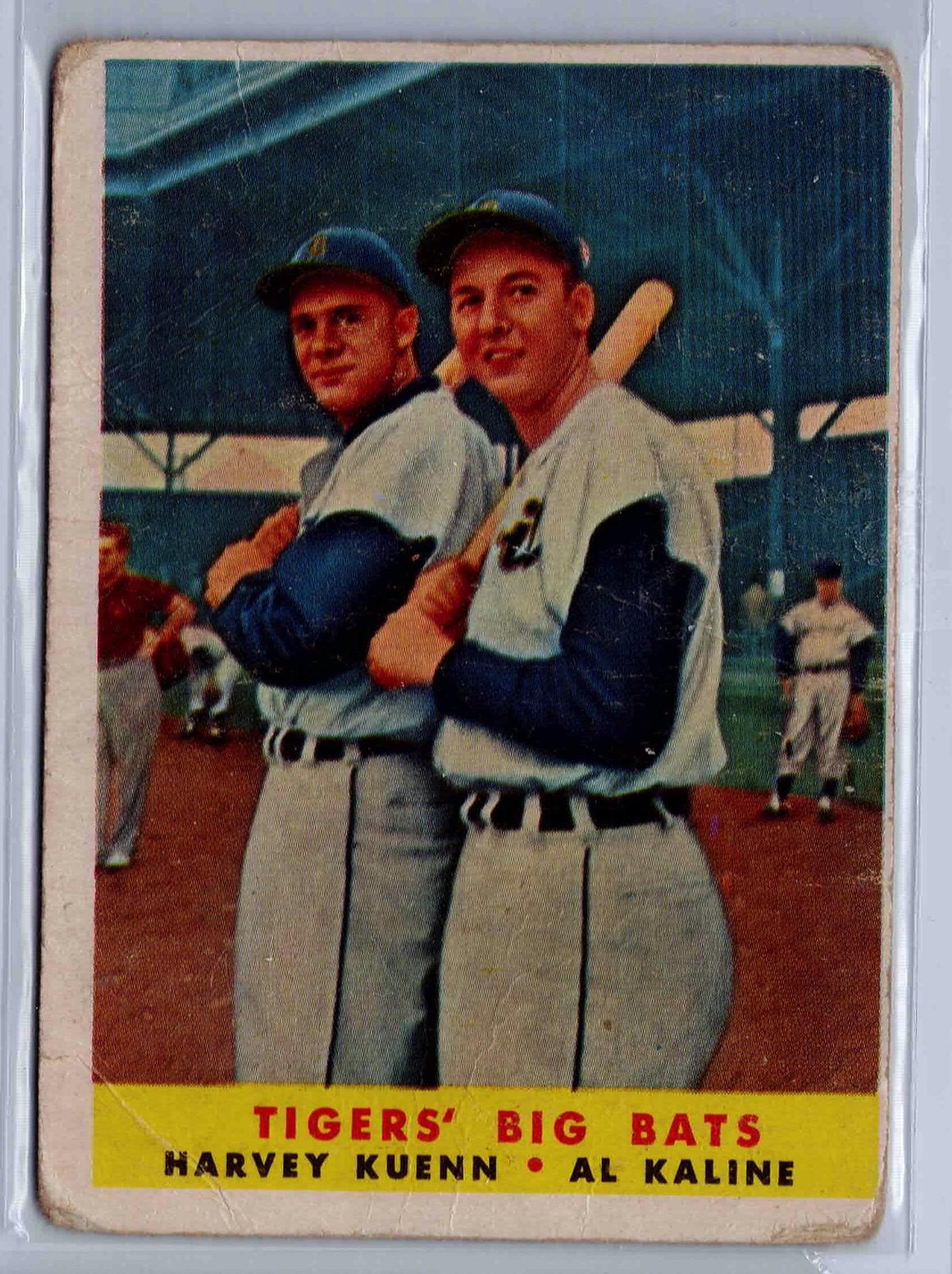 1958 Topps #304 Tigers' Big Bats (Harvey Kuenn / Al Kaline)