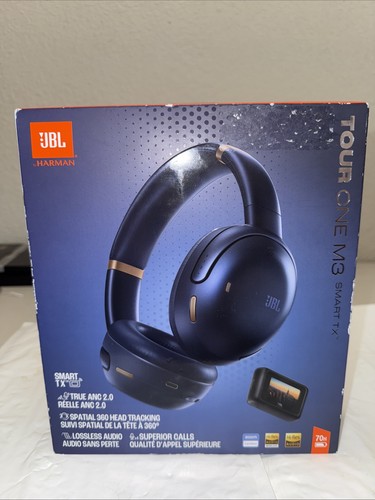 Brandneu JBL Tour One M3 Smart Tx Over-Ear Noise Cancelling Kopfhörer Schwarz