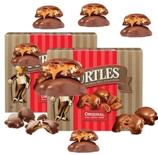 Demets Turtles Original Pecan Carmel Nut Clusters, 2-Pack, 4.6oz Each