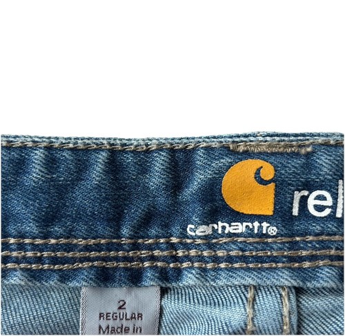 Carhartt Relaxed Fit Denim Jeans Pockets Womens Size 2 - Afbeelding 3 van 7