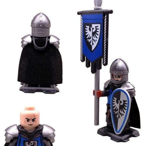 Figuren Set Haus Schwarzfalke V.3 - veredelte LEGO® Falkenritter Minifiguren - Bild 3 von 8