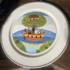 Villeroy & Boch Design Naif LaPlau Noah’s Arc Dinner Serving Chop Platter 12.5”