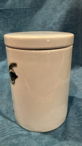 FernCottage Portrait Storage Jar & Secure Top Striking White And Black Ceramic - Bild 7 von 13
