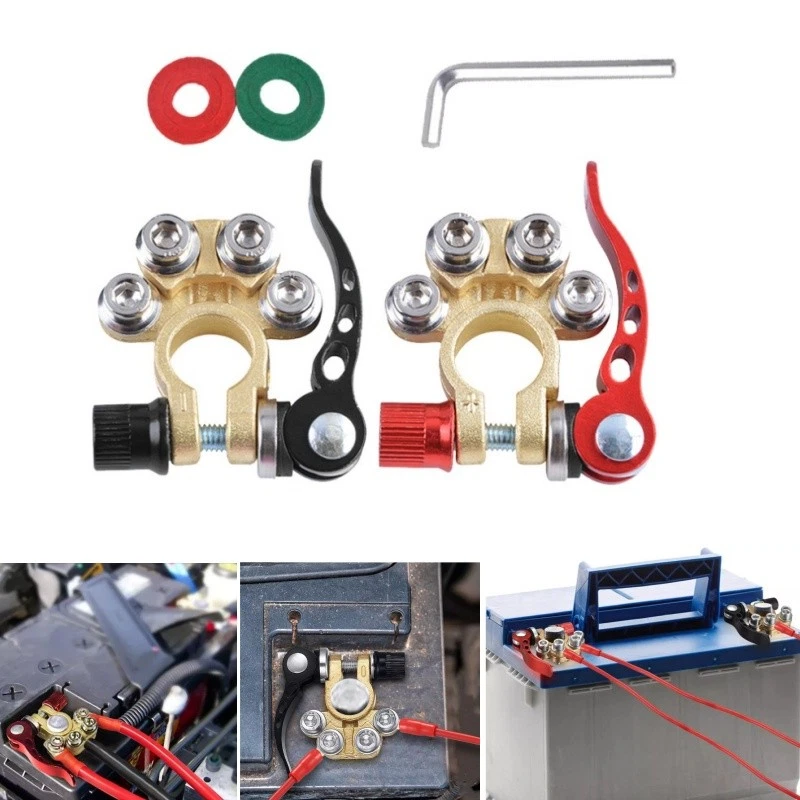 Conectores de terminales de batería de automóvil Terminal de batería de desconexión rápida de 4 vías Foto 4 de 4