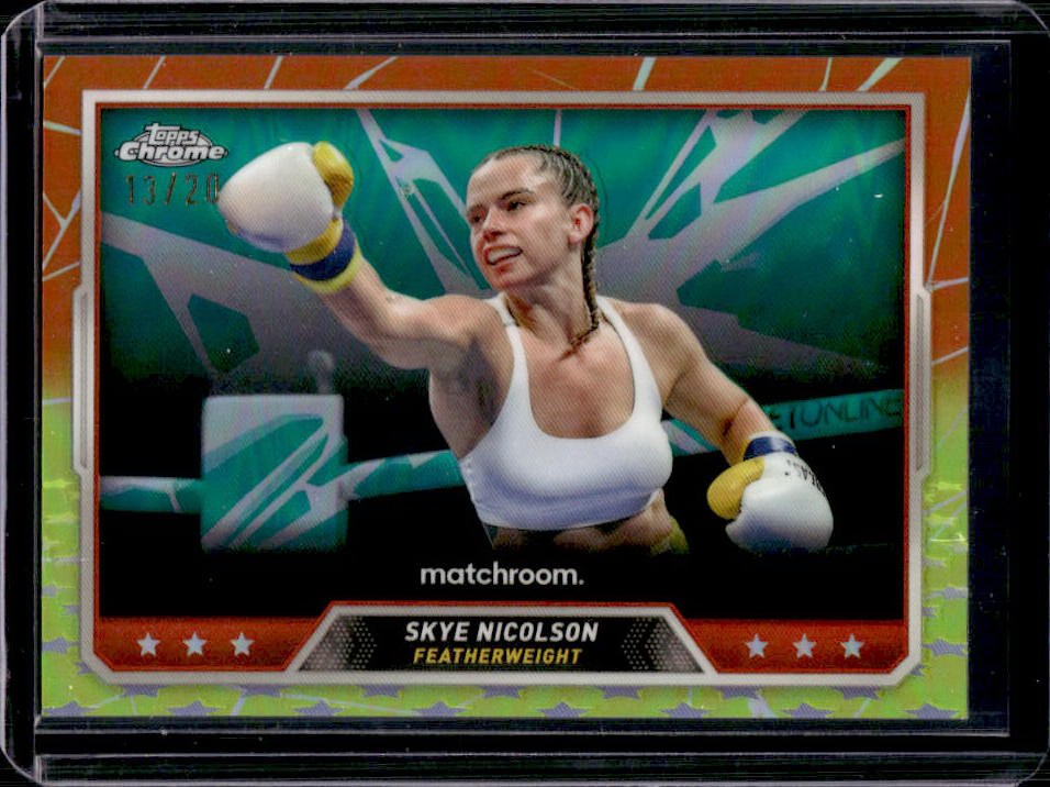 2024 Topps Chrome Skye Nicolson Orange Yellow Refractor #13/20 #50
