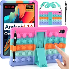 Silicone Case Compatible with Urao C107 10.1 Inch Tablet, with Stylus Pen & Shou