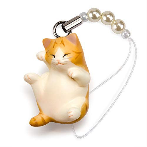 Pet Lovers Happy Kitty Brown and White Beads Strap Nakano Yuho Design N-2802 - 第 1/3 張圖片