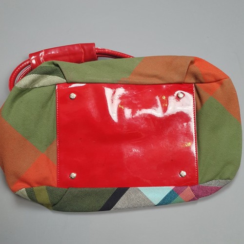 Vivienne Westwood Tartan Hand Bag Tote Cloth PVC - Picture 9 of 13