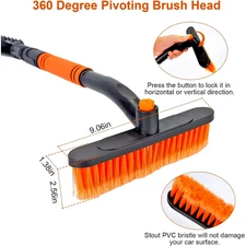 With Ice Winter Scraper Long Handle Kits  Car Truck Tool Windscreen Snow Brush