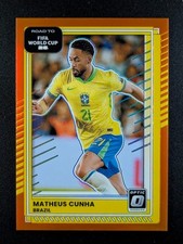 2025-26 Panini Donruss Optic FIFA MATHEUS CUNHA 4/99 Orange Prizm #182
