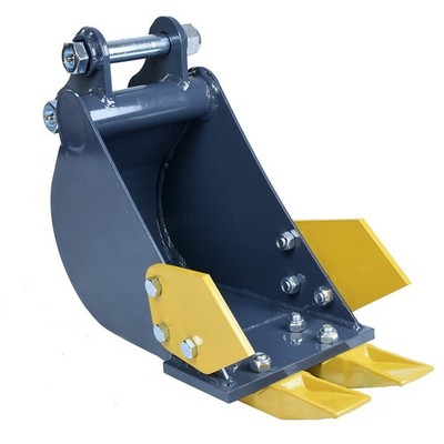 200mm Narrow Grey Bucket Attachment for Mini Excavator Digger Free shipping