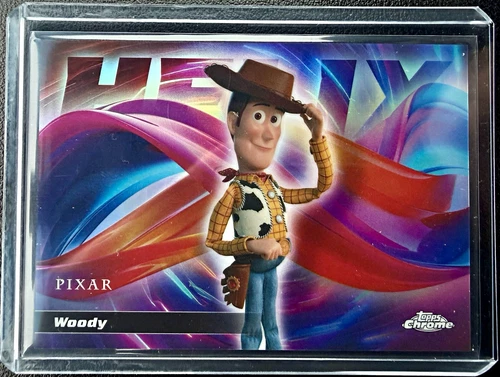 Topps 2026 Disney Chrome Helix Insert HX-2 Woody Toy Story Pixar Card