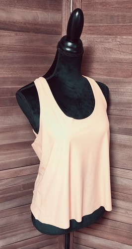 Athleta Top Donna Medium Arancione Canotta Senza Maniche 2 in 1 Ultimate Support Nuovo con etichette - Foto 2 di 9