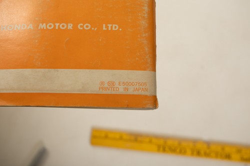 Honda Motorcycles GL1000 Goldwing Owner's Manual (UB4-20/JSF6) 1974 1975 GUC 1st - Picture 11 of 12