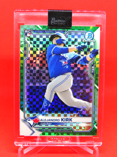 2021 Bowman Chrome X Alejandro Kirk Xfractor Rookie #d 01/31 - Blue Jays - Picture 1 of 3