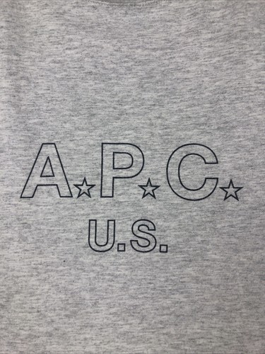 APC Solid Gray Graphic Tee Size Large - Picture 4 of 7