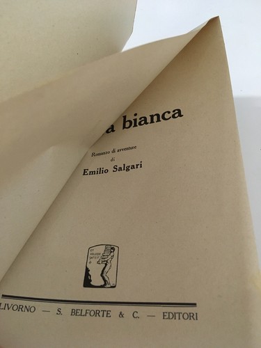 LA GIRAFFA BIANCA E. Salgari S. Belforte & C. Editori ROMANZO DI AVVENTURE - Foto 4 di 4