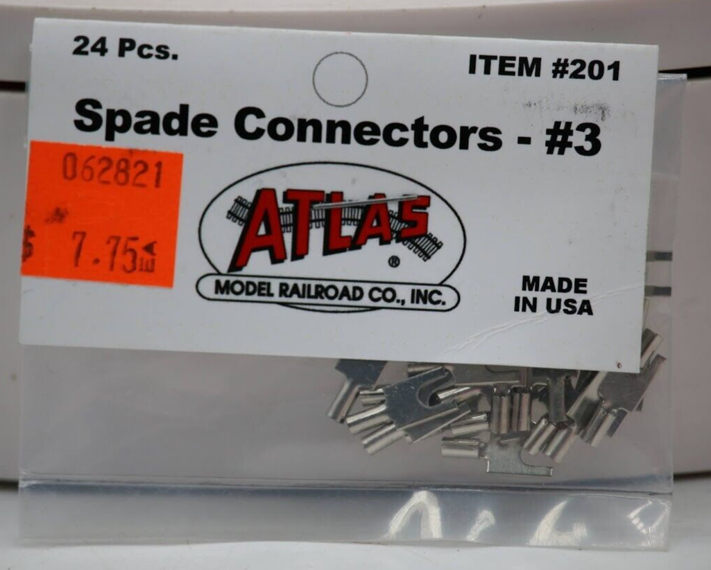 Atlas #201 Spade Connectors No.3 (24pcs.) Atlas #201 Spade Connectors No.3 (24pcs.)