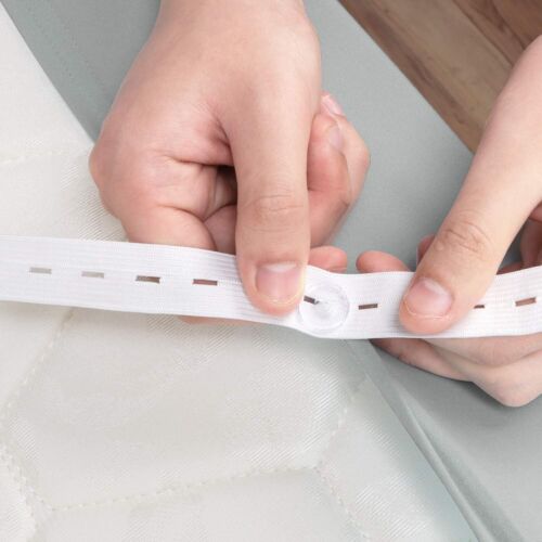Box Spring Cover Queen Size - Jersey Knit & Stretchy Queen/Queen XL, Silver - Picture 6 of 6
