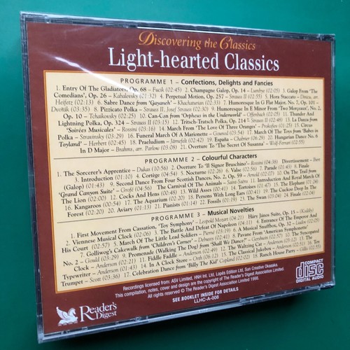 LIGHT-HEARTED CLASSICS 3 x CD Colourful Characters Fancies Musical Novelties NEW - Picture 2 of 5