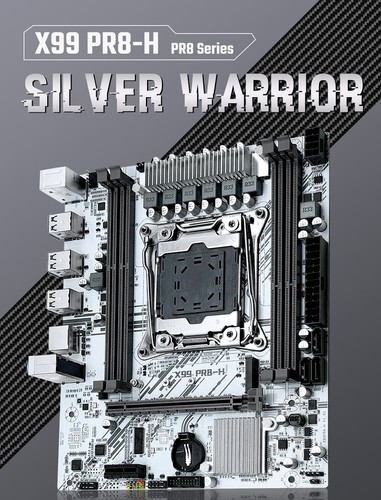 MACHINIST X99 PR8 Motherboard LGA 2011-v3 White with DDR3 NVME/SATA M.2 SATA 2.0 - Picture 12 of 17