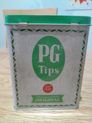 PG Tips Tea Caddy Kitchen Storage Empty Tin Rare Type - Picture 3 of 6