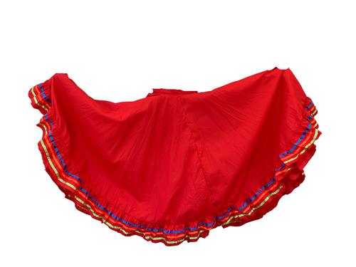 Folklorico skirt 1 circle ADULTS /Falda folklorico medio vuelo jarabe tapatio - Picture 1 of 11