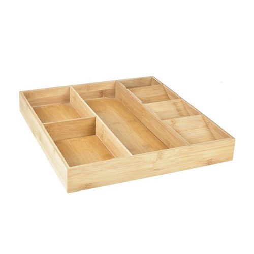 Kitchen Drawer Organizers Large Utensils Wooden Cutlery Organiser - Picture 8 of 12