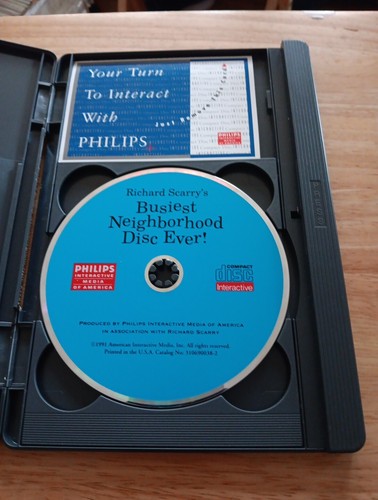 Richard Scarry's Busiest Neighborhood Disc Ever (Philips CD-i, 1991) w/ Long Box - Picture 3 of 4