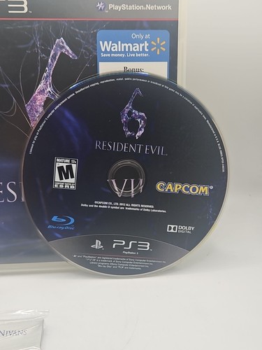 Resident Evil 6 (PlayStation 3, PS3) Walmart Exclusive w/Character Decals - Picture 4 of 8