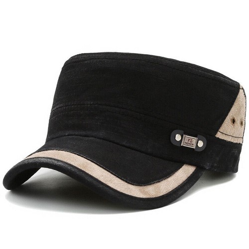 Flat Cap Young Men's Military Hat Spring and Autumn Travel Outdoor Leisure Shade - Picture 12 of 16