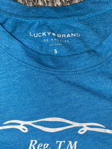 Camiseta manga corta Lucky Brand talla S para mujer azul y melocotón (lote)- 027 - Imagen 3 de 7