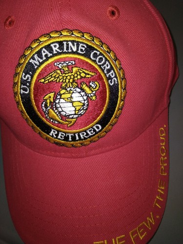 Retired United States Marine Corps the Few the Proud Adjustable Cap Hat NICE - Picture 6 of 8