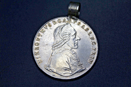 Salzburg Thaler 1801 Hieronymus Count Colloredo Hooded 1772-1803 Charivari Garb