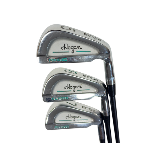 Ben Hogan Edge Forged Iron Set 5,6,7,8,9,E Green Line Grapihe Shaft Senior Flex - Picture 9 of 24