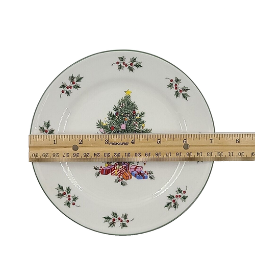 Gibson Everyday Noel Morning Salad Plates 6-7/8" Set of 4 - Picture 6 of 6