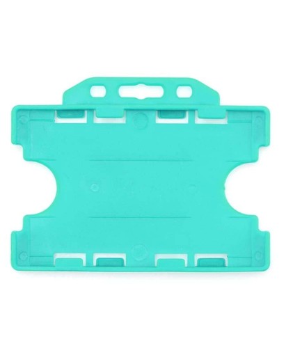 Double Sided ID Plastic Rigid Twin Card Wallet Badge Pass Holder Holds 2 Cards - Picture 27 of 53