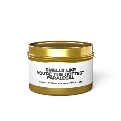 Paralegal Graduation Candle Gifts for Her Funny Scented Vanilla Coffee Tin - Picture 26 of 37